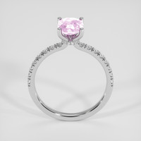 1.36 Ct. Pink Sapphire Ring, 18K White Gold 3