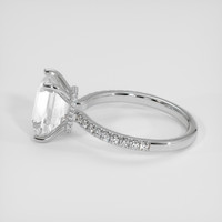 3.59 Ct. White Sapphire Ring, 18K White Gold 4