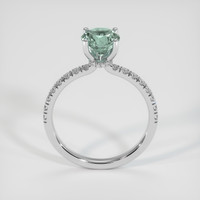 1.47 Ct. Green Sapphire Ring, 18K White Gold 3