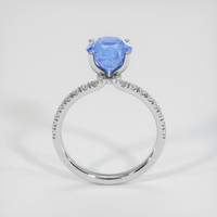 2.61 Ct. Blue Sapphire Ring, 18K White Gold 3