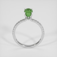 2.04 Ct. Green Sapphire Ring, 18K White Gold 3