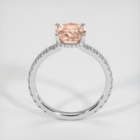 1.58 Ct. Padparadscha Sapphire Ring, 18K White Gold 3