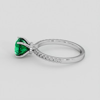 1.41 Ct. Emerald Ring, 18K White Gold 4