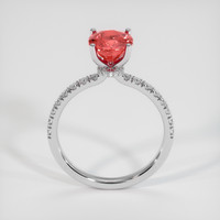 2.04 Ct. Padparadscha Sapphire Ring, 18K White Gold 3