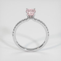 1.06 Ct. Padparadscha Sapphire Ring, 18K White Gold 3