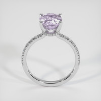 3.17 Ct. Sapphire Ring, 18K White Gold 3