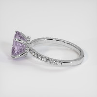 3.17 Ct. Purple Sapphire Ring, 18K White Gold 4
