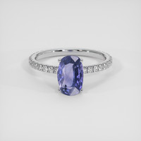 2.41 Ct. Violet Sapphire Ring, 18K White Gold 1