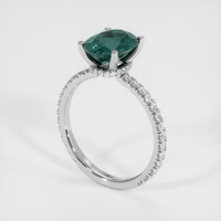 3.06 Ct. Sapphire Ring, 18K White Gold 2