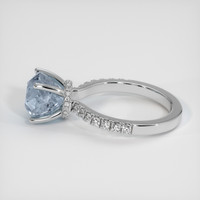 3.58 Ct. Sapphire Ring, 18K White Gold 4