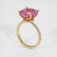 5.59 Ct. Pink Tourmaline Ring, 10K Yellow Gold 2