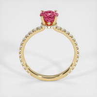 1.07 Ct. Padparadscha Sapphire Ring, 10K Yellow Gold 3