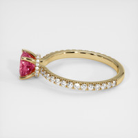 1.07 Ct. Padparadscha Sapphire Ring, 10K Yellow Gold 4