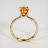 2.67 Ct. Orange Sapphire Ring, 10K Yellow Gold 3