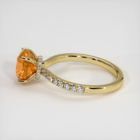 2.67 Ct. Orange Sapphire Ring, 10K Yellow Gold 4