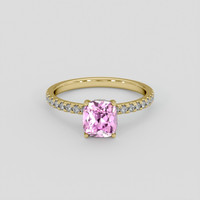 1.41 Ct. Pink Sapphire Ring, 10K Yellow Gold 1