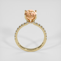 4.16 Ct. Padparadscha Sapphire Ring, 10K Yellow Gold 3
