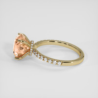 4.16 Ct. Padparadscha Sapphire Ring, 10K Yellow Gold 4