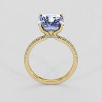 5.12 Ct. Blue Sapphire Ring, 10K Yellow Gold 3