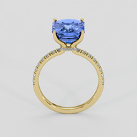 5.44 Ct. Blue Sapphire Ring, 10K Yellow Gold 3