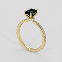 1.42 Ct. Bi Color Sapphire Ring, 10K Yellow Gold 2