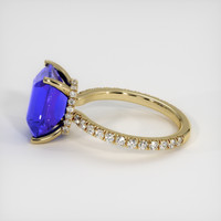 5.23 Ct. Sapphire Ring, 14K Yellow Gold 4