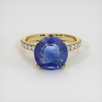 4.94 Ct. Blue Sapphire Ring, 14K Yellow Gold 1