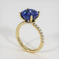 4.94 Ct. Blue Sapphire Ring, 14K Yellow Gold 2