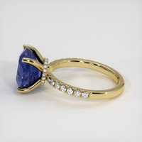 4.94 Ct. Blue Sapphire Ring, 14K Yellow Gold 4