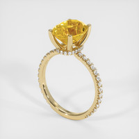 5.73 Ct. Bi Color Sapphire Ring, 14K Yellow Gold 2