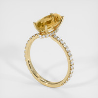 2.92 Ct. Gemstone Ring, 14K Yellow Gold 2