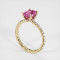 2.01 Ct. Sapphire Ring, 14K Yellow Gold 2