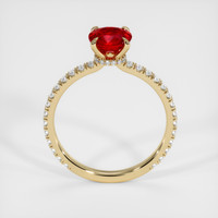 1.13 Ct. Ruby Ring, 14K Yellow Gold 3