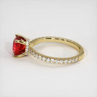 1.42 Ct. Ruby Ring, 14K Yellow Gold 4