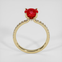 2.03 Ct. Ruby Ring, 14K Yellow Gold 3