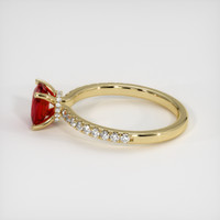 1.21 Ct. Ruby Ring, 14K Yellow Gold 4