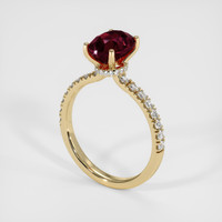 1.66 Ct. Ruby Ring, 14K Yellow Gold 2