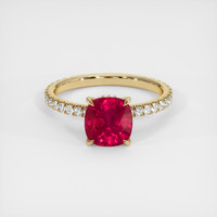 2.02 Ct. Ruby Ring, 14K Yellow Gold 1