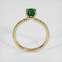 1.13 Ct. Green Sapphire Ring, 14K Yellow Gold 3