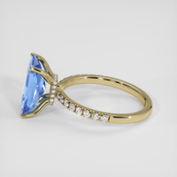 4.31 Ct. Blue Sapphire Ring, 14K Yellow Gold 4