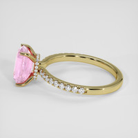 2.16 Ct. Pink Sapphire Ring, 14K Yellow Gold 4