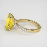 4.55 Ct. Yellow Sapphire Ring, 14K Yellow Gold 4