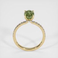 2.04 Ct. Green Sapphire Ring, 14K Yellow Gold 3