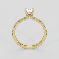 0.35 Ct. Pinkish Purple Sapphire Ring, 14K Yellow Gold 3