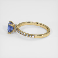 0.71 Ct. Sapphire Ring, 14K Yellow Gold 4