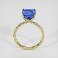 5.44 Ct. Blue Sapphire Ring, 14K Yellow Gold 3