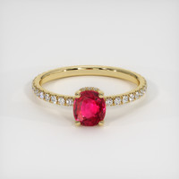 Ruby Ring 1.02 Ct., 14K Yellow Gold Preview