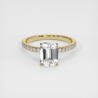 2.51 Ct. White Sapphire Ring, 14K Yellow Gold 1