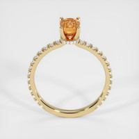 1.36 Ct. Orangish Brown Sapphire Ring, 14K Yellow Gold 3