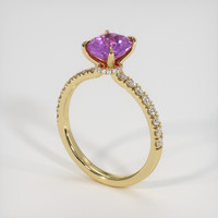1.51 Ct. Purple Sapphire Ring, 14K Yellow Gold 2